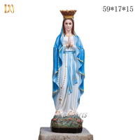 Idéal Arts Fait À La Main Petite Vierge Marie Statue Résine Marie Statue En Gros Religieux Artisanat pour La Maison Autel Église Jardin Décor
