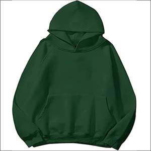 Sudadera con capucha de manga larga con diseño de tendencia de algodón y poliéster 100% para mujer, sudadera bordada con estampado de lana teñida lisa - Product Image 3