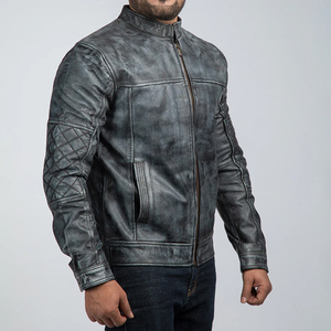 Nouveau prix en ligne Look tendance Veste en cuir pour hommes Best-seller Veste en cuir de qualité supérieure pour hommes - Product Image 3