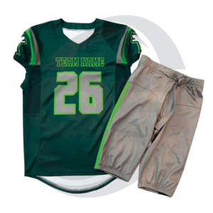 Uniforme de football américain de conception personnalisée unisexe 2023 produit haut de gamme avec logo personnalisé 100% tissu polyester à manches courtes longueur - Product Image 5
