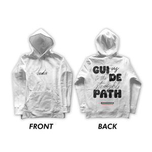 Édition limitée, sweat-shirt 100% coton « Guidez-nous vers le chemin droit », tissu tricoté, impression sérigraphique, technique de broderie - Product Image 3