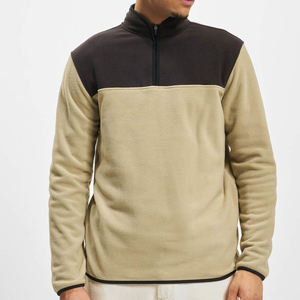 Meilleure vente pulls en polaire respirante pour hommes qualité supérieure personnalisés pull à quart de fermeture éclair chandails pour hommes - Product Image 2