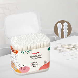 Cotons-tiges Q-tips originaux, fabriqués avec 100% de coton, 375 cotons-tiges - lot de 6 - Product Image 1