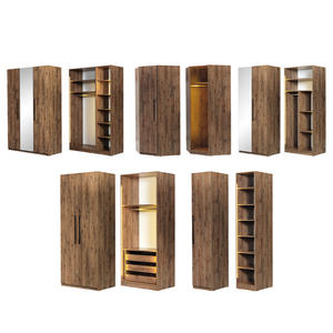 Sistema de Armario Modular para Dormitorio Contemporáneo con Puertas de MDF, Diseño que Ahorra Espacio e Instalación Independiente - Product Image 3