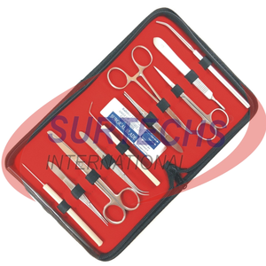 ชุดผ่าตัดเหล็กกล้าแบบใช้มือ10ชิ้นสำหรับนักเรียนสัตวแพทย์ - Product Image 4