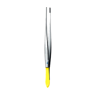 Gran oferta, pinzas de tejido de bayoneta, pinzas curvas de 180mm, Instrumentos dentales quirúrgicos de Cirugía de acero inoxidable alemán - Product Image 3
