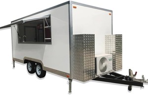 รถขายอาหารเคลื่อนที่แบบมีหลังคา รถพ่วงขายอาหารเร็ว บรรทุกได้ 40 ตัน ขนาด 9590x2550x3995 มม. สำหรับขาย - Product Image 5