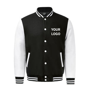 Veste de baseball brodée en chenille de laine pour hommes, avec logo personnalisé, vestes universitaires Letterman, cuir vierge de rue - Product Image 1