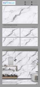 Carreaux en porcelaine Satvario polis 60x120cm Finition brillante 24x48 pouces Carreaux en porcelaine polis Satvario Utilisation murale et au sol - Product Image 2