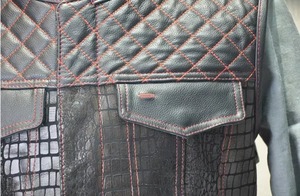 Chaleco de cuero genuino para motocicleta de invierno para hombre, chaqueta de carreras sin mangas con patrón sólido y cuello en V, chaleco informal de calle alta - Product Image 6