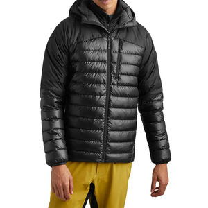 Men's High Street Style High Quality Custom Padded Waterproof Puffer Jacket Canvas Fabric Stand Collar Low Price - Product Image 2