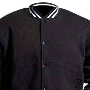 เสื้อแจ็คเก็ตวาร์ซิตี้ผู้ชาย ผ้าผสมขนสัตว์ แจ็คเก็ตเลตเตอร์แมน ปักลายที่แขนเสื้อ ติดกระดุมด้านหน้า สไตล์สตรีทแวร์ แนววิทยาลัย - Product Image 5