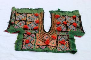 <b>Vintage</b> Boho Banjara Embroidered Neck Yoke Banjara Embroidery Collar Banjara Fabric Textile - Product Image 4