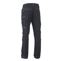 Pantalon de travail en toile de coton respirant, salopette cargo taille haute décontractée pour la construction, l'atelier et l'extérieur