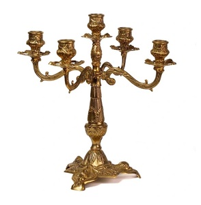 <b>Tall</b> Size Premium Quality Shining Sterling Metal Candelabra Modern Style Christmas Candle Light Decoration for Weddings - Product Image 6