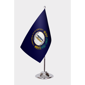 Drapeau personnalisé du Kentucky pour le drapeau de l'État avec impression numérique, mât de drapeau en aluminium, variété de matériaux - Peut être personnalisé avec un logo - Product Image 1