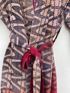 Kimono Vintage de seda crepé, bata suave y cómoda, ropa de descanso ligera de lujo, bata Bohemia, sin secado rápido, verano, otoño y primavera - Product Image 2