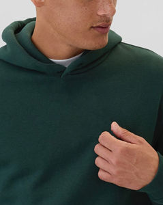 Alta Calidad Algodón/poliéster hombres Color sólido personalizado impreso Logo transpirable sudaderas con capucha de gran tamaño 420GSM con capucha impermeable rápido - Product Image 3