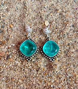 925 Sterling Silver Paraiba Tourmaline Handmade <b>Earring</b> <b>Beautiful</b> Women <b>Earring</b> . - Product Image 4