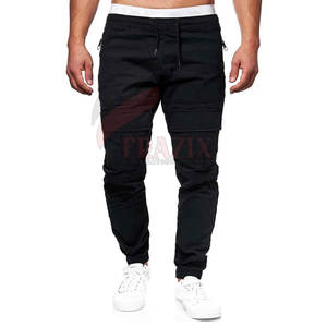 Pantalon cargo décontracté pour homme, respirant, écologique, à séchage rapide, avec logo personnalisé et matière en élasthanne/coton - Product Image 3