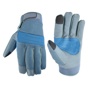 ถุงมือช่างหนังสังเคราะห์แบบใหม่ ออกแบบโลโก้ได้เอง ป้องกันการบาดเจ็บในงานอุตสาหกรรม กันลื่น รองรับหน้าจอสัมผัส - Product Image 2