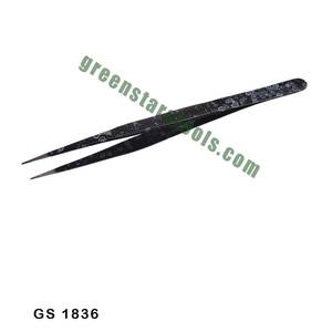แหนบเพชรสีดำ GS 1836เครื่องมือเครื่องประดับสแตนเลสสำหรับใช้เครื่องเพชรพลอย - Product Image 1