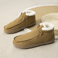 Chaussons d'intérieur pour hommes, chauds, antidérapants, doux, en daim synthétique, doublure en peluche, faciles à enfiler, grande taille, OEM disponible