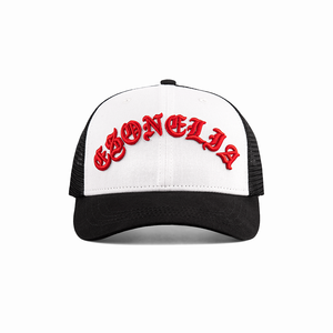 Gorra de béisbol de lona de 5 paneles con logotipo personalizado bordado Y2K gorra de camionero deportiva ajustada de malla para ciclismo playa actividades al aire libre en blanco - Product Image 2