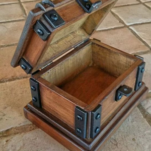 กล่องไม้ขัดมันอเนกประสงค์กล่องใส่เครื่องประดับกล่องเครื่องสำอางสำหรับตกแต่งคริสต์มาส - Product Image 1