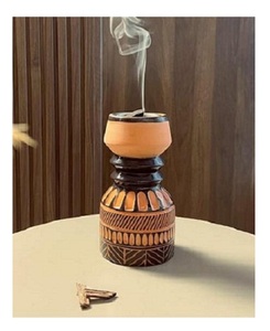 Brûleur à Bakhoor en bois d'acacia de haute qualité avec résine époxy, brûleur à bakhoor arabe, Ramadan Moubarak 2025, parfum d'oud, fait à la main, diffuseur durable - Product Image 6