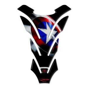 Pegatinas 3D de Resina para Motocicleta de Capitán América Los Vengadores, 3D CAPTAIN AMERICA PARASTER - Product Image 1