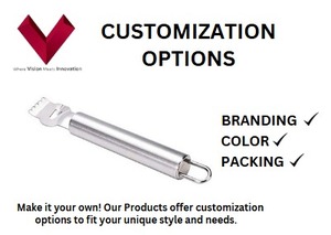 Limón Zester de acero inoxidable exprime la cáscara del sabor con precisión y estilo, Zest Master, Citrus Sharp, Zesty Pro - Product Image 3