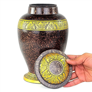 Amazon <b>Top</b> Selling High Quality Metal <b>Funeral</b> Urn Beautiful Handicraft <b>for</b> Cremation Ashes Best Wholesale Price-ACW - Product Image 5