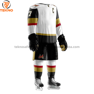 Vêtements de sport par sublimation de style unique Ensemble d'uniformes de hockey sur glace personnalisés Ensemble d'uniformes de hockey sur glace de couleur personnalisés Entretien OEM - Product Image 6