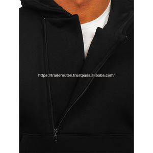 2023 nouveau sweat à capuche et sweat-shirt pour hommes de haute qualité solide à manches longues polaire imperméable avec cordon de serrage imprimé en 3D noir pour l'hiver - Product Image 5