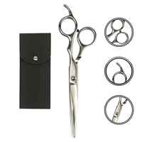 HEXA CARE 2 ans de garantie Ciseaux de coiffure professionnels à bord droit Ciseaux de coiffure à lame en acier inoxydable