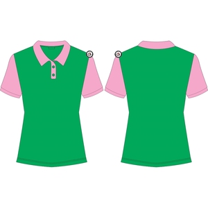 อัลฟ่า |   คาปา |   เสื้อโปโลอัลฟ่า ซอร์โรริตี้คุณภาพสูงสำหรับผู้หญิง เสื้อโปโลแขนสั้นสำหรับฤดูร้อน - Product Image 5