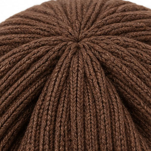 Hot Selling High Quality <b>Wool</b>/Cotton Material Breathable <b>Beanie</b> Hats for Adults Outdoor Winter Warm Use - Product Image 4