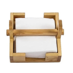 Porte-serviettes en bois de bambou fait à la main forme personnalisée fantaisie distributeur de mouchoirs de qualité supérieure accessoire de vaisselle élégant - Product Image 1