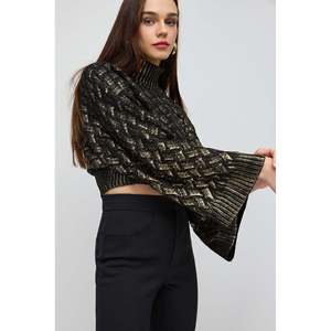 Suéter de Punto Trenzado con Estampado Floral para Mujer, Transpirable, Fino, Informal, con Decoración de Botones para Otoño e Invierno - Product Image 3