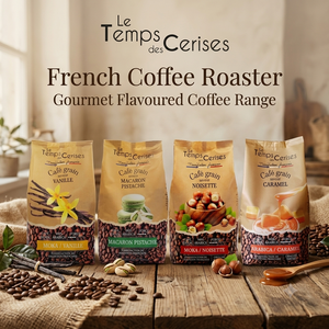 Le Temps Des Cerises Caffè Arabica in Grani Aromatizzato al Caramello 900g (31.7 Oz) Tostatura Media Certificato IFS Premium Gourmet - Product Image 2