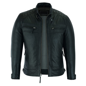 Veste en cuir véritable de qualité supérieure meilleure vente en stock pour hommes prix de gros vestes chaudes pour la saison d'hiver pour hommes à vendre - Product Image 4