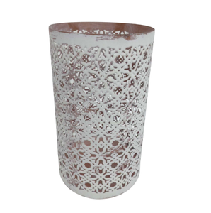 Handmade Iron Votive <b>Holder</b> Antique <b>Copper</b> Finish Unique Design White <b>Candle</b> Jar for Christmas Tabletop Decoration Living Room - Product Image 2