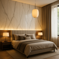 Carreaux muraux en porcelaine moderne polie et émaillée 600 mm x 1200 mm, design Milagro Satvario avec surface Malabar pour villa, adhésif inclus