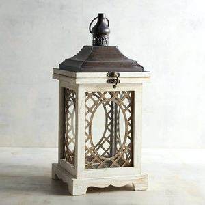 Linterna de vela de madera de diseño más nuevo diseño único linterna de vela de madera decorativa hecha a mano - Product Image 3