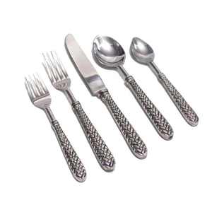 High End Quality Eco-Friendly Sustainable Metallic Flatware with Designer Handles for Functional Needs and <b>Aesthetic</b> Preferences - Product Image 5