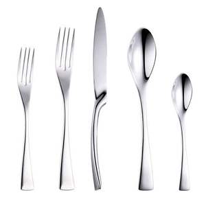 ชุดช้อนส้อมโลหะดีไซน์ทำมือพร้อมวัสดุพรีเมียมพิเศษสำหรับร้านอาหารแบนและโรงแรม - Product Image 5