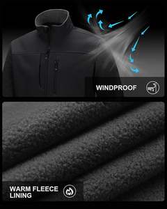 Chaqueta Softshell resistente de alta calidad para hombre, cuello levantado, a prueba de viento, antibacteriano, diseño de calle hecho en Pakistán - Product Image 2