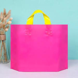 LIANYOU Sacs à provisions de luxe en plastique recyclable avec poignée Flexiloop Sac Valve Impression de logo personnalisé Utilisation commerciale et commerciale - Product Image 4