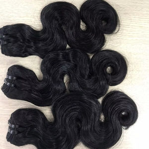 Vente en gros Extension de cheveux humains ondulés naturels à trame Extension de cheveux de couleur naturelle Cheveux humains vietnamiens à double tirage Un seul donneur - Product Image 6